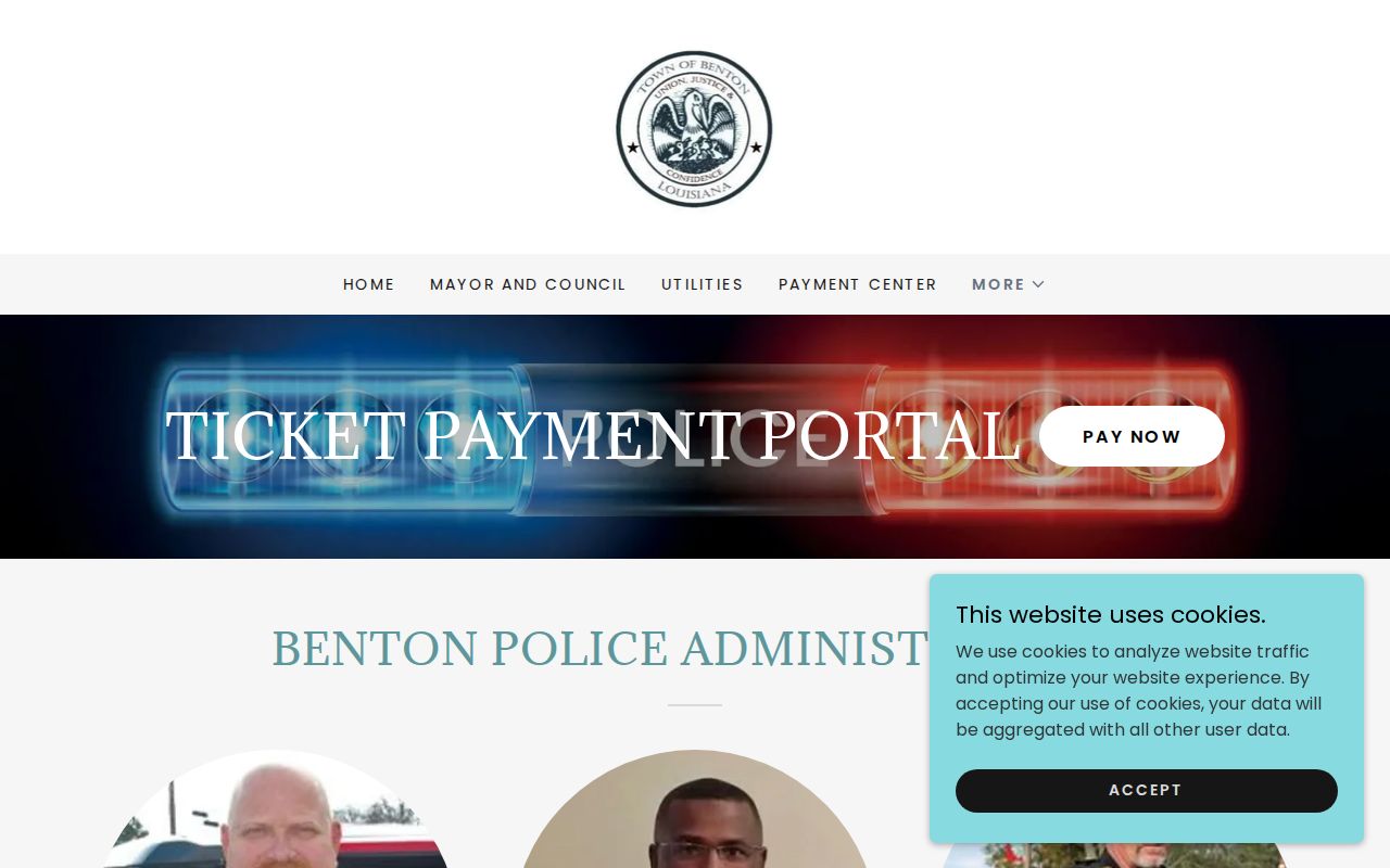 Official Benton Police Department webpage